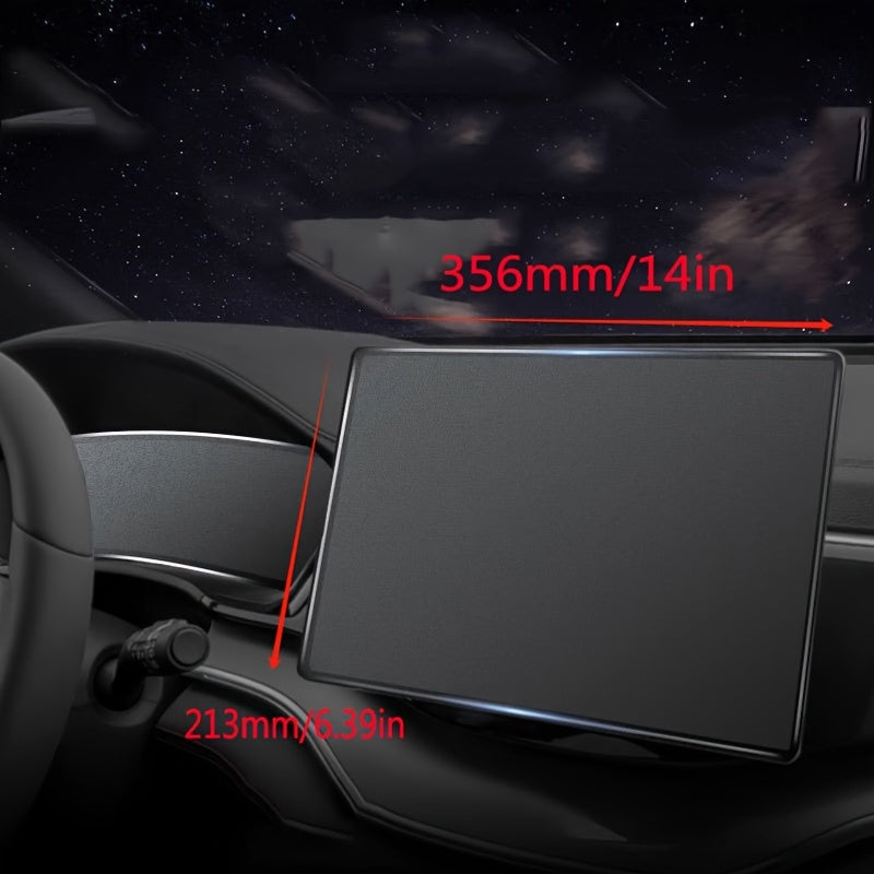 2 Pack Tempered Glass Screen Protectors for Vehicle Infotainment 12.3 Inch Navigation