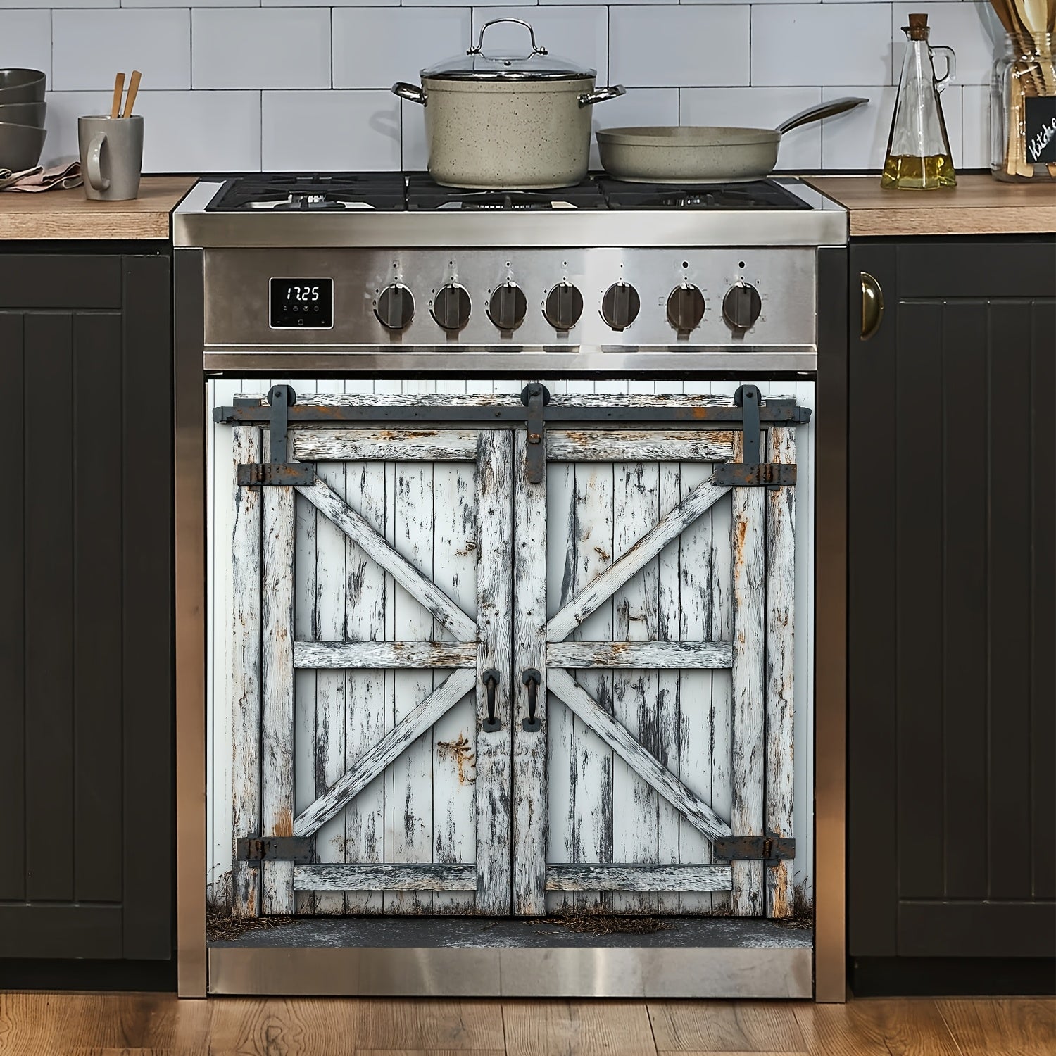 Farmhouse Magnetic Refrigerator and Dishwasher Covers Reusable Easy to Clean