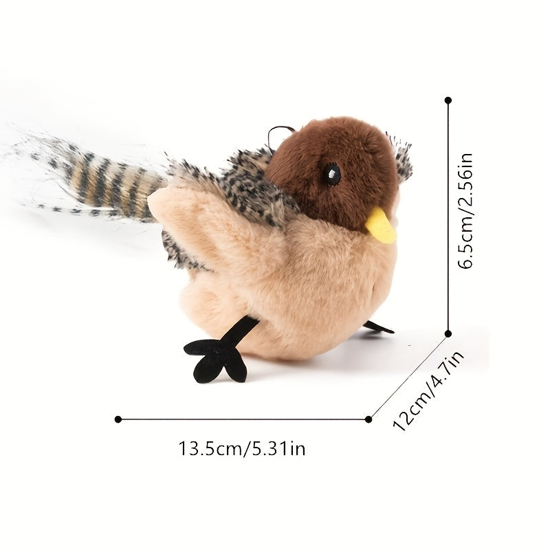 USB Charging Pet Fan with Artificial Feather Wings for Cats and Dogs