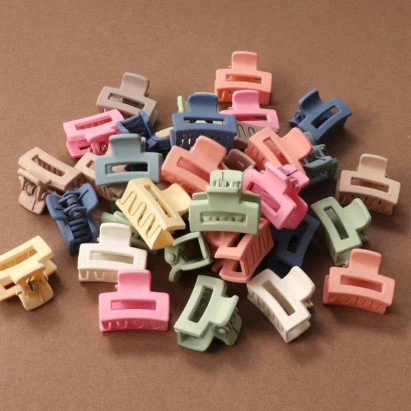 Women Hair Clips 20 Pack Matte Rectangular Hair Claw Accessories Small Functional
