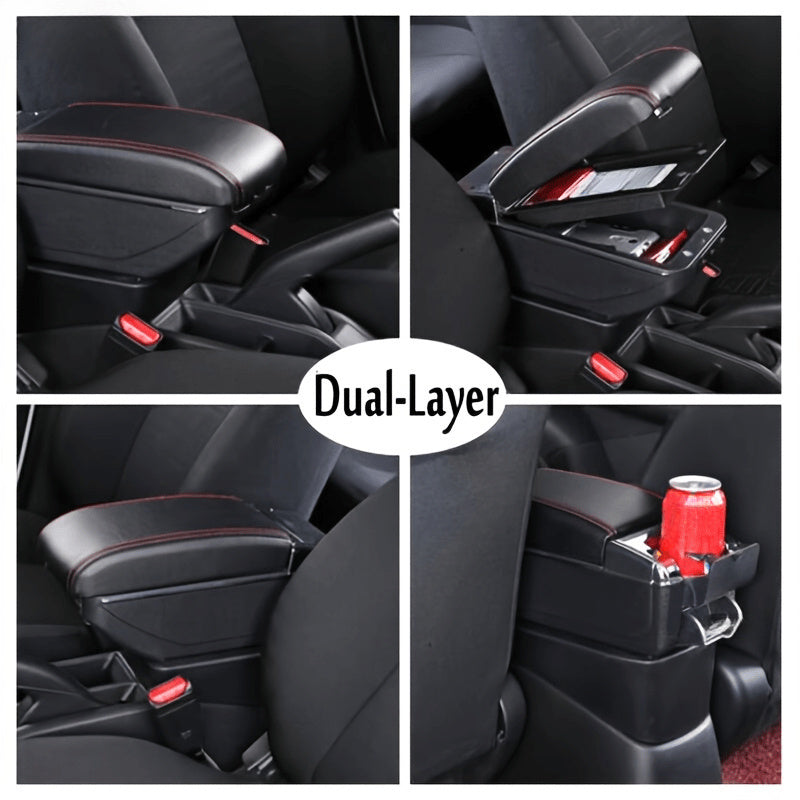 Car Interior Storage Box for Rio 5 ABS Armrest Organizer Fits 2012-2019