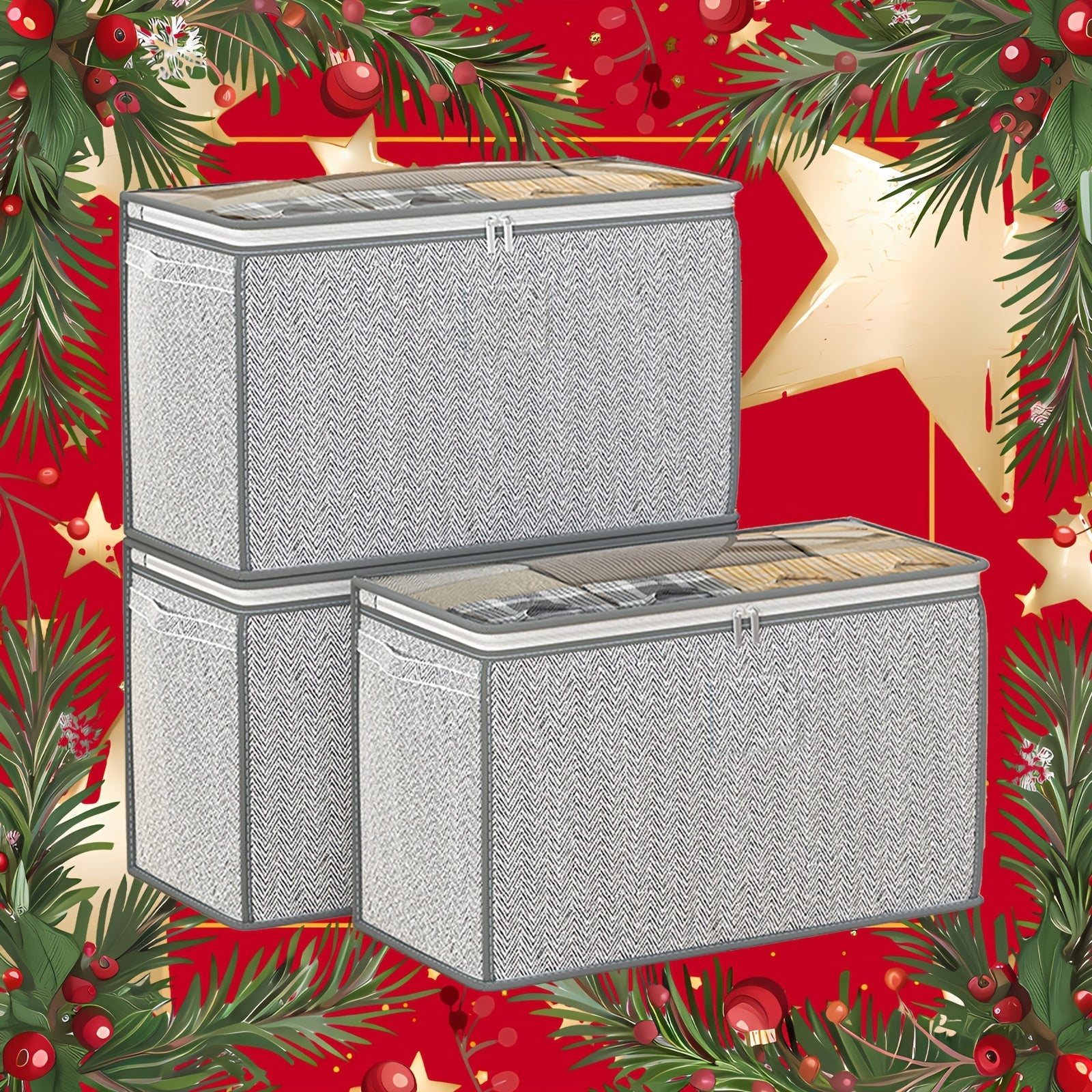 Большая вместимость сумки для хранения, складная, из нетканого материала, для одежды, игрушек, одеял и подарков