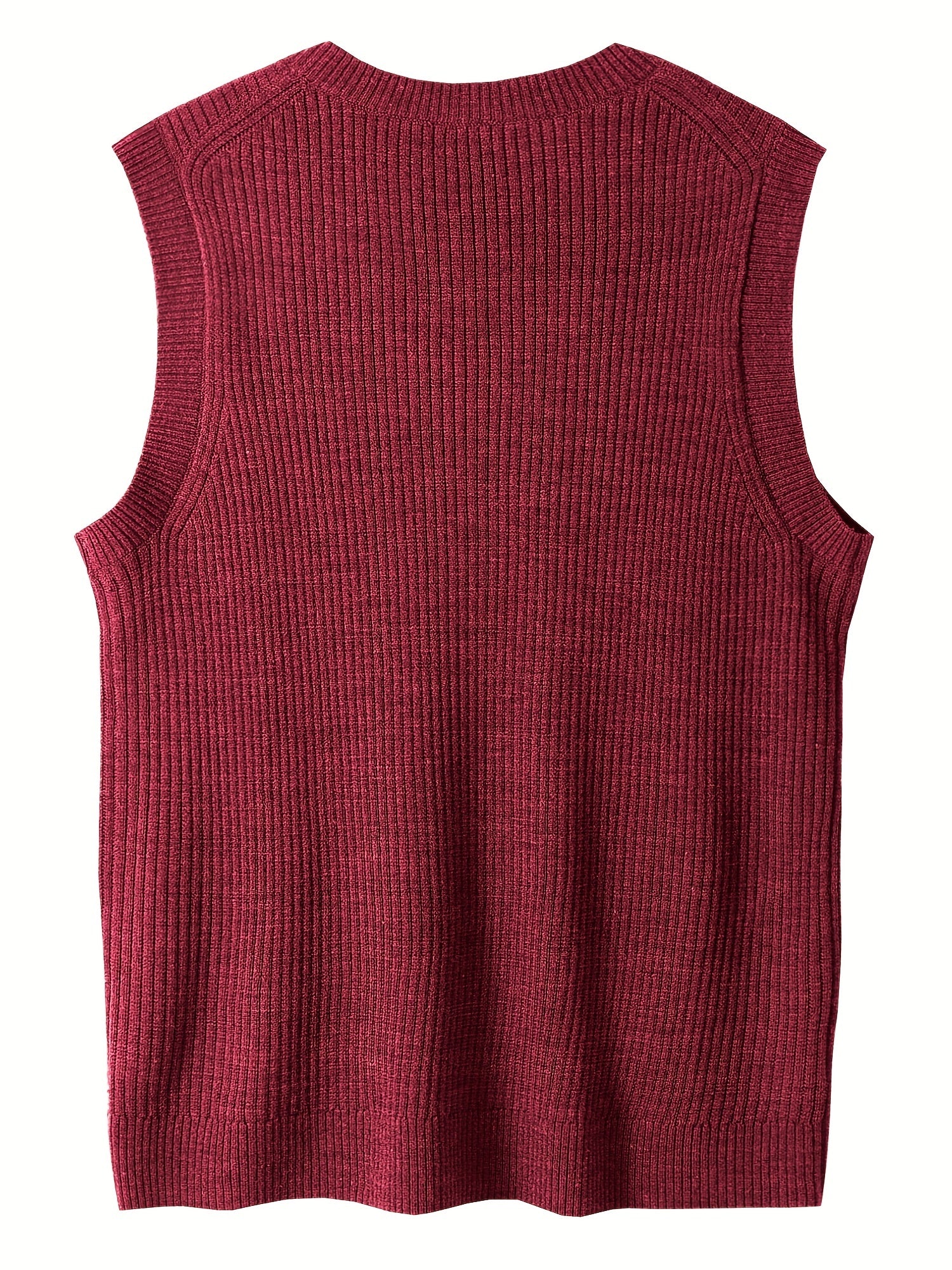 Plus Size Men's Oversized Knit Vest Sweater Acrylic Wool Nylons Sleeveless Casual Autumn Spring