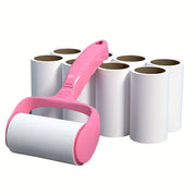 Ручка для удаления катышков с 6 сменными роликами, 180 листов, для одежды, волос, ковров, автомобильных сидений, прочная, без питания