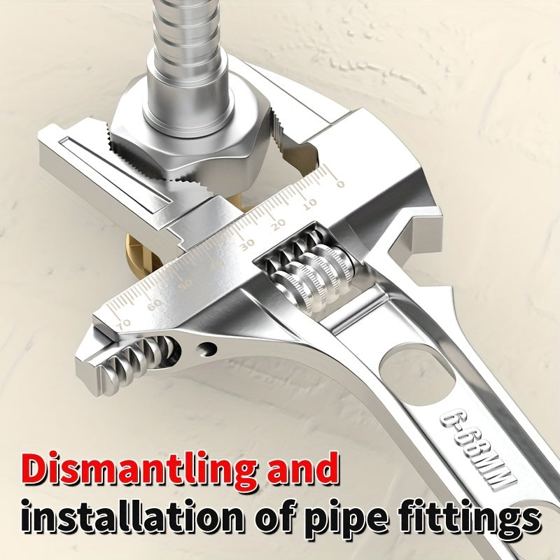 Adjustable Bathroom Wrench Sink Repair Multi-Function Metal Hand Tool Without Electricity