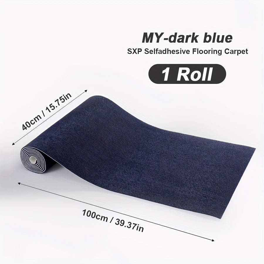Self-Adhesive Carpet Roll for Bedroom Living Room Bathroom Door Stair Pet Non-Slip Thickened Decorative Mat