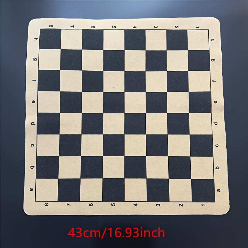 Standard Edition Collapsible Portable Chess Checkers Board 34cm 43cm for Education