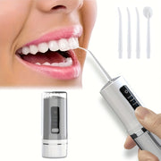 Irrupor de agua portátil con 4 boquillas, recargable por USB, ideal para viajes