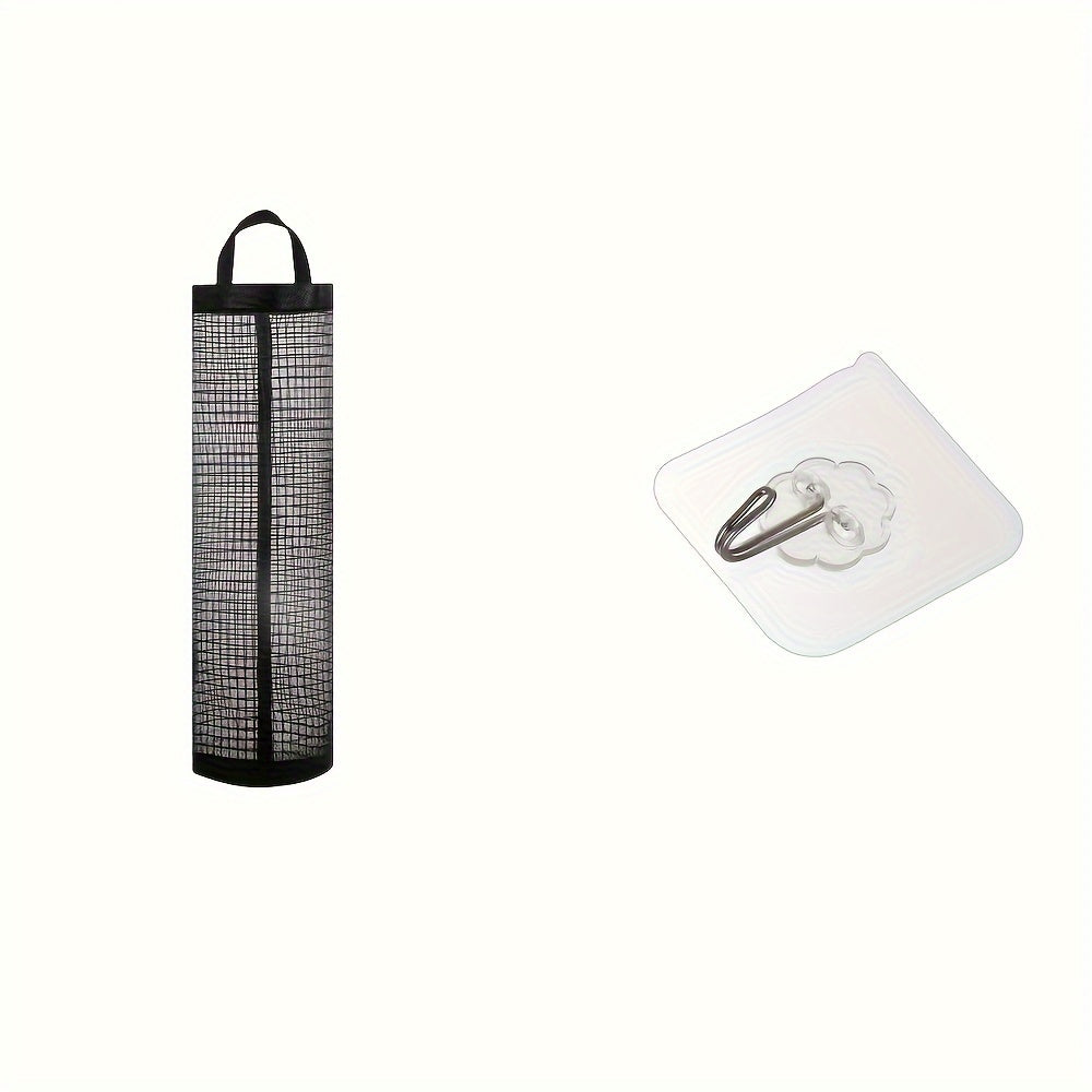 Large Capacity Foldable Wall-Mounted Kitchen Organizer for Trash Bags