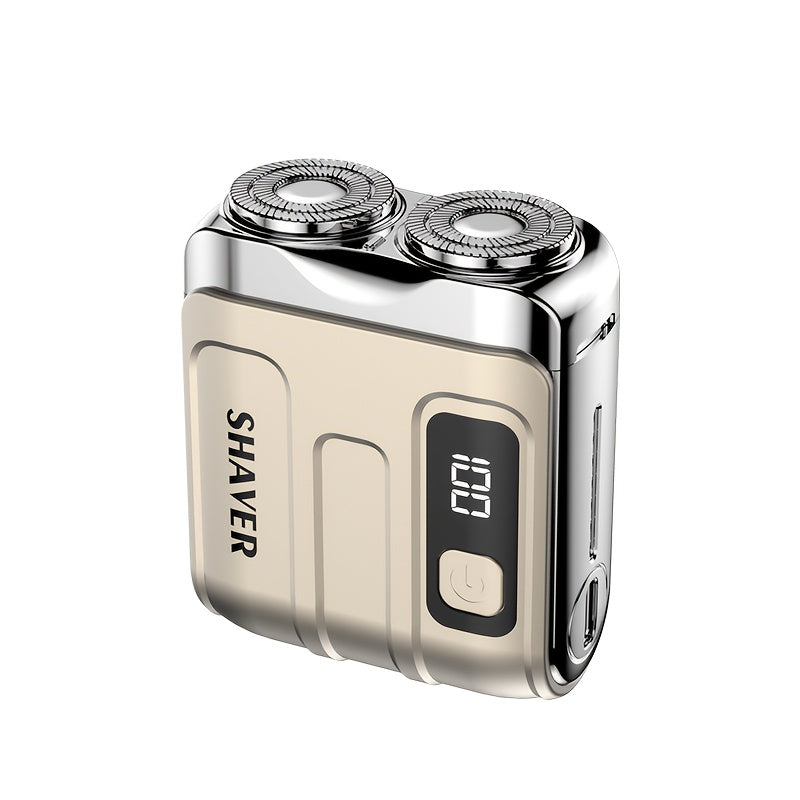 Electric shaver for men USB rechargeable washable long-lasting lithium battery travel-friendly