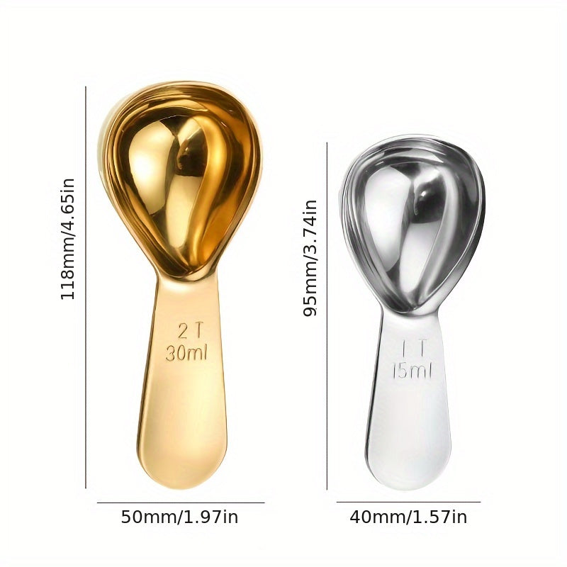 Stainless Steel Coffee Powder Spoon for Measuring Coffee Beans and Baking