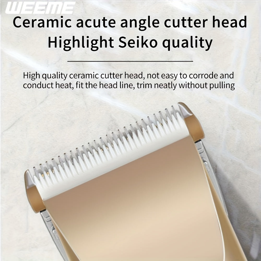 Беспроводной USB перезаряжаемый триммер для волос для мужчин с ограничительным гребнем и точной стрижкой