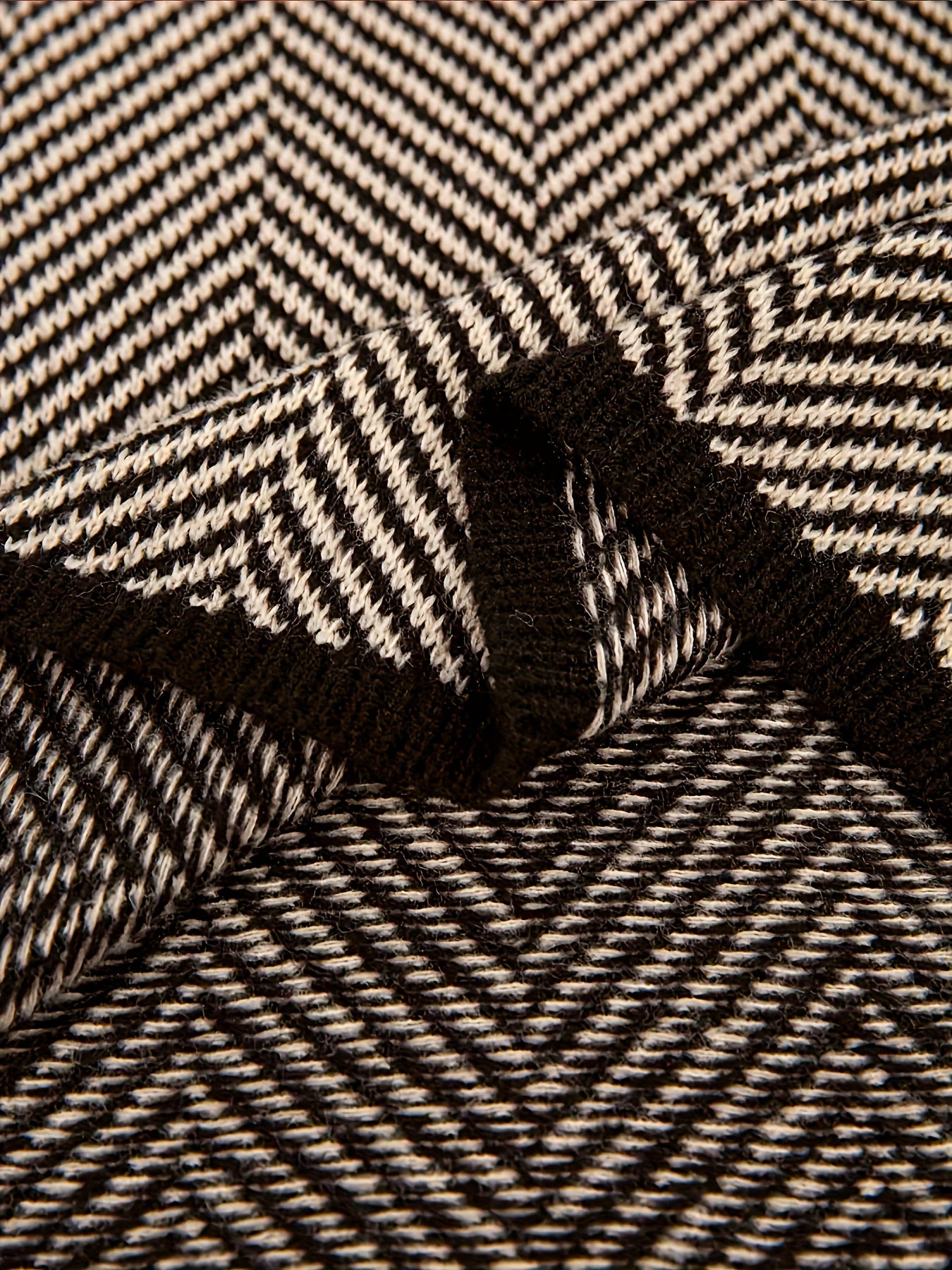 Plus Size Women's Color Block Sweater High Neck Long Sleeve Fall Winter Knit