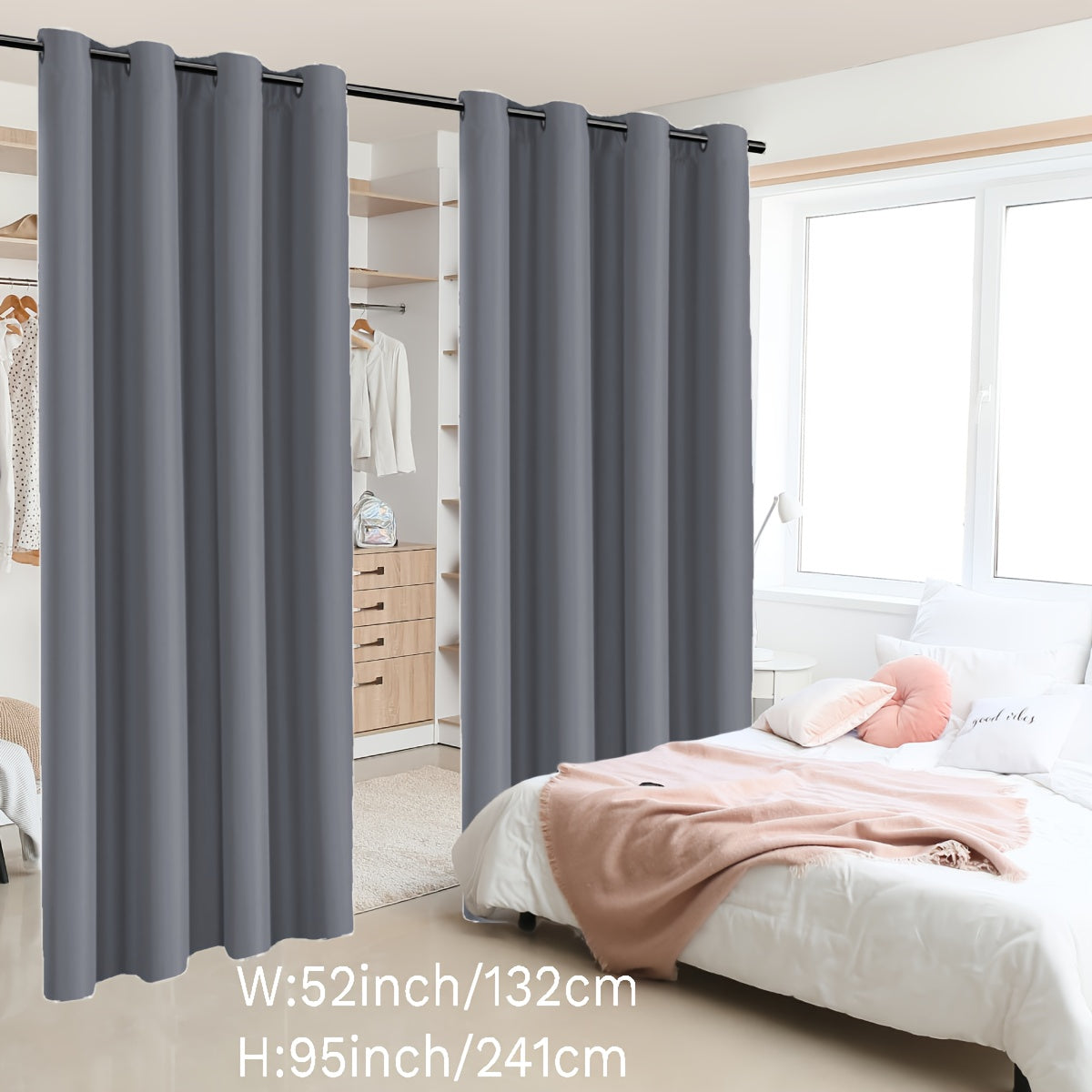 Insulation Room Partition Panel with Coated Insulation and Loop Design for Terrace, 2 Pieces