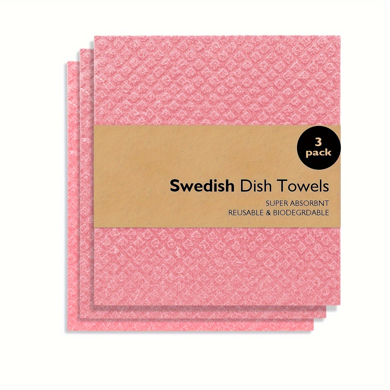 Swedish Dishcloths Kitchen Set Reusable Cellulose Sponge Cloths for Dishes