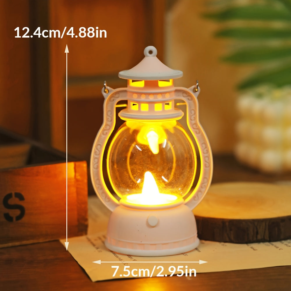 Mini LED Lantern with Battery Included for Decoration Bedroom Party Holiday Faux Candle Light