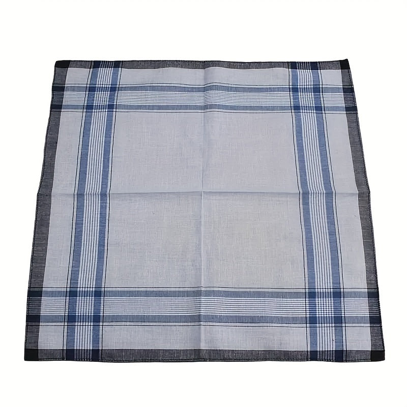 Erkaklar uchun vintage sharf to'plami, 9 ta qism, paxta, klassik sovg'a, 37.85 sm