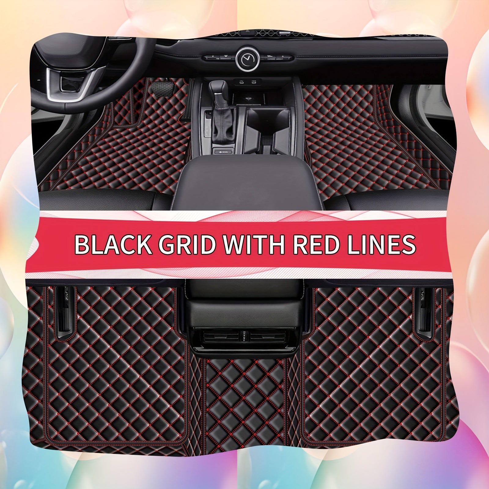 Avtomobil pol pozogi to'plami Imitatsiya PU teri Suv o'tkazmaydigan Qattiq yopishqoq Barcha mavsum uchun