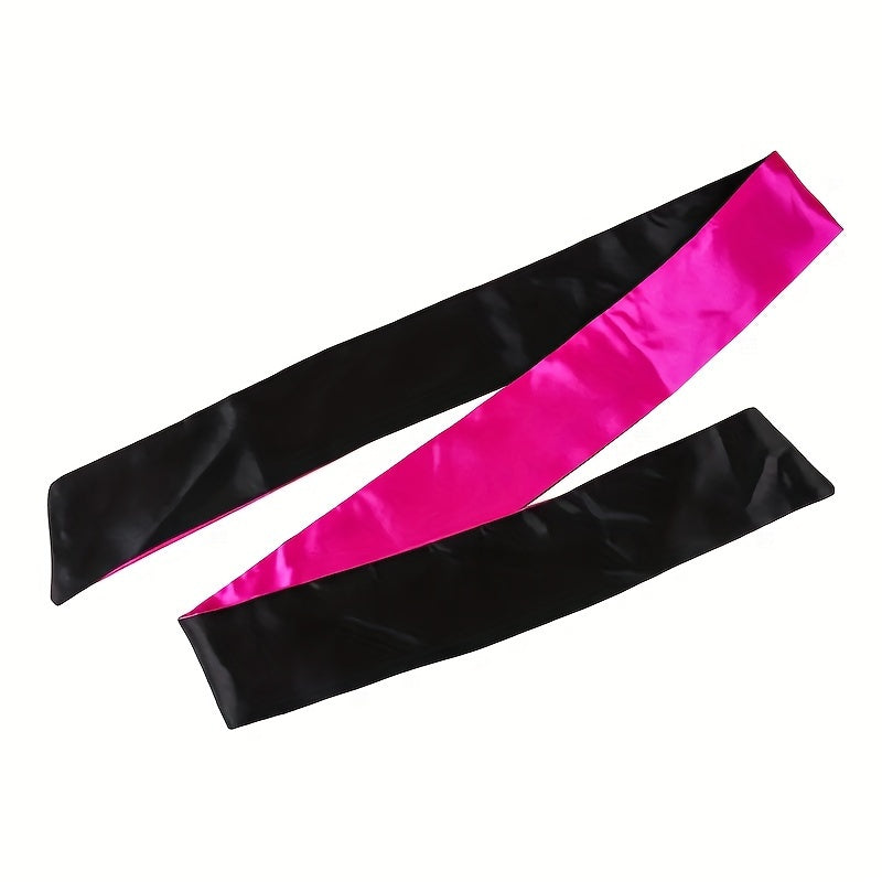 Adult Satin Eye Mask Non-Transparent Color Block Sleep Gaming