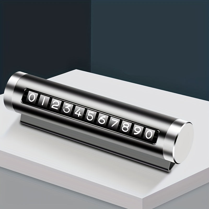 Metal Car Plate with Roller Display for Parking Temporary Phone Number