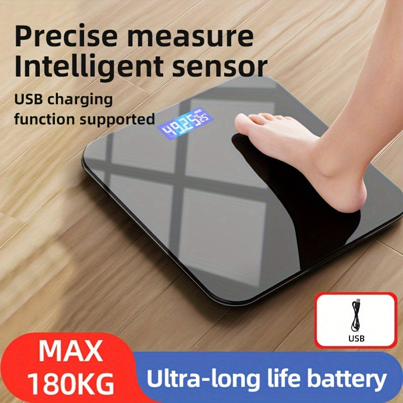 Aniq o'lchovlar uchun simsiz raqamli vazn tarozi, USB orqali zaryadlanadi.