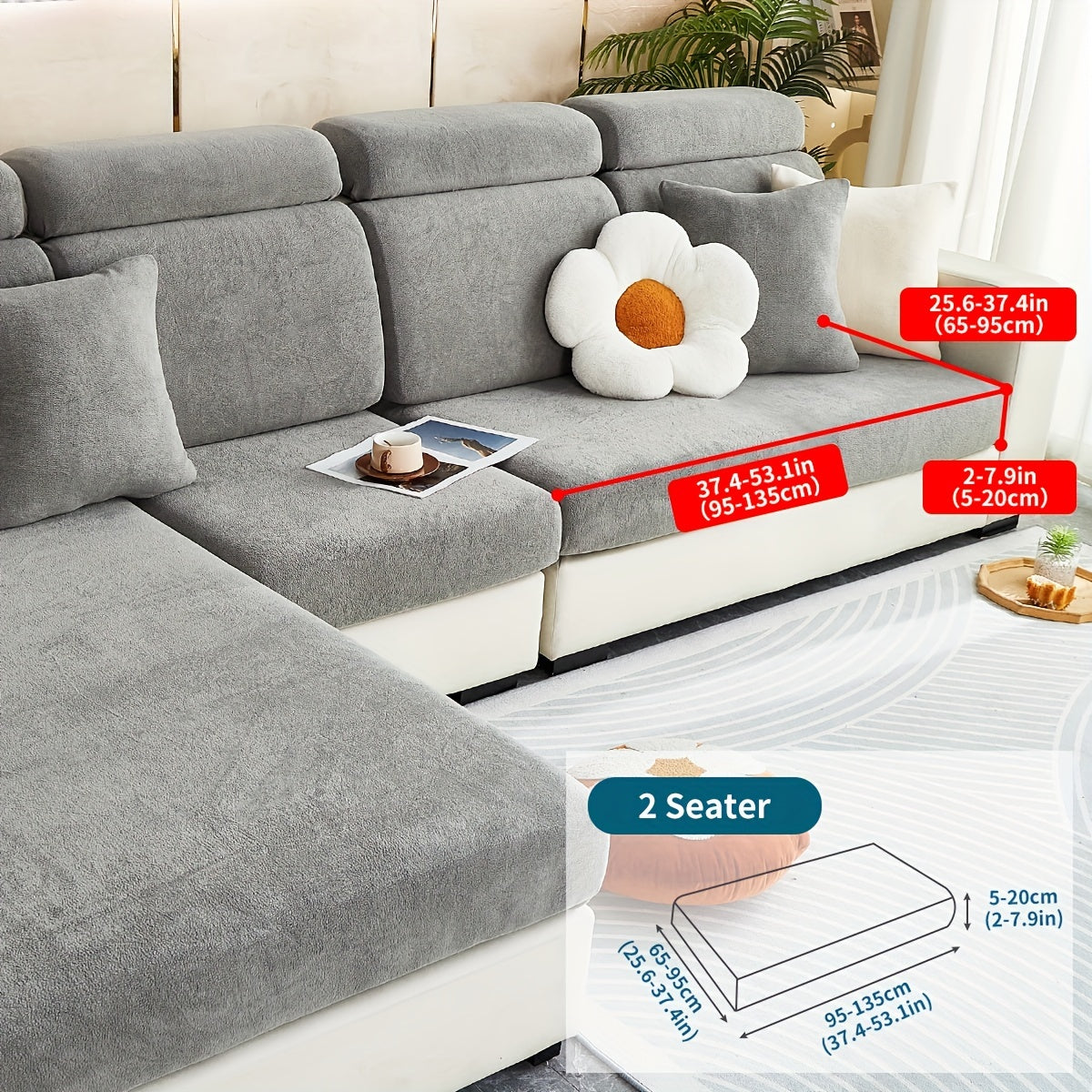 Нескользящая накидка на диван для всех сезонов, пылезащитный защитный чехол для мебели