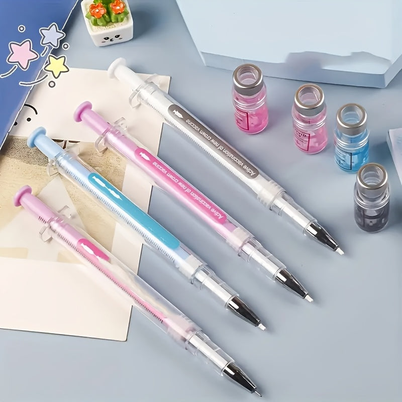 Decompression Signature Rollerball Pen for Medical Professionals and Students Vaccine Theme Mixed Color