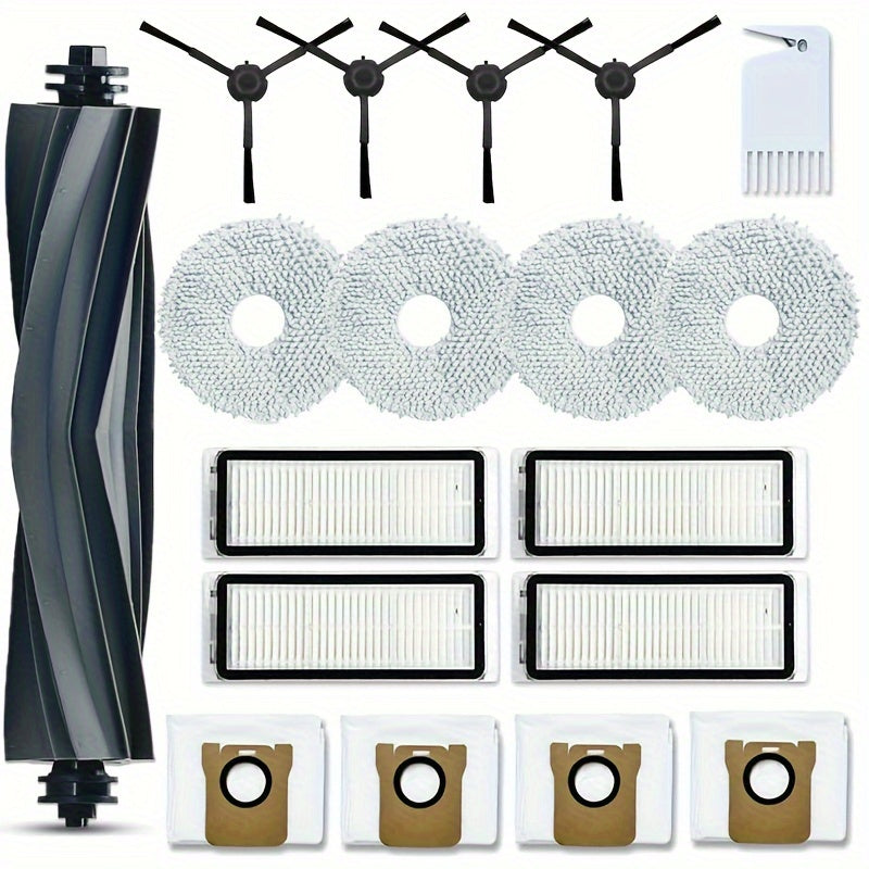 Ushbu aksessuarlar to'plami Dreametech L20 Super Changyutgich bilan ishlatish uchun mo'ljallangan bo'lib, 1 Asosiy cho'tka, 4 Tomon cho'tkasi, 4 Yuqori samarali filtr, 4 Chang sumkasi va 4 Mopa padlarini o'z ichiga oladi.