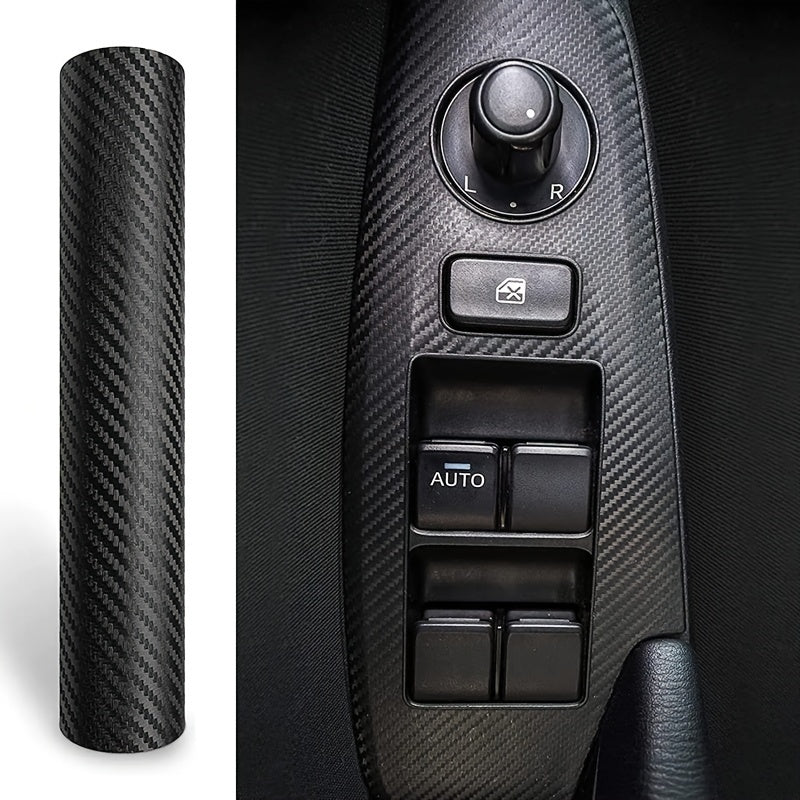 Universal Car 3D Carbon Fiber Vinyl Wrap Sheet Roll Sticker Decal 127x30cm