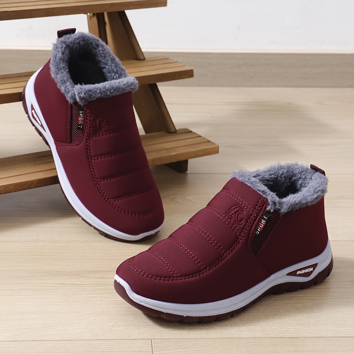 Women's Insulated Cold-Proof Boots Slip-Resistant Warm Winter Shoes