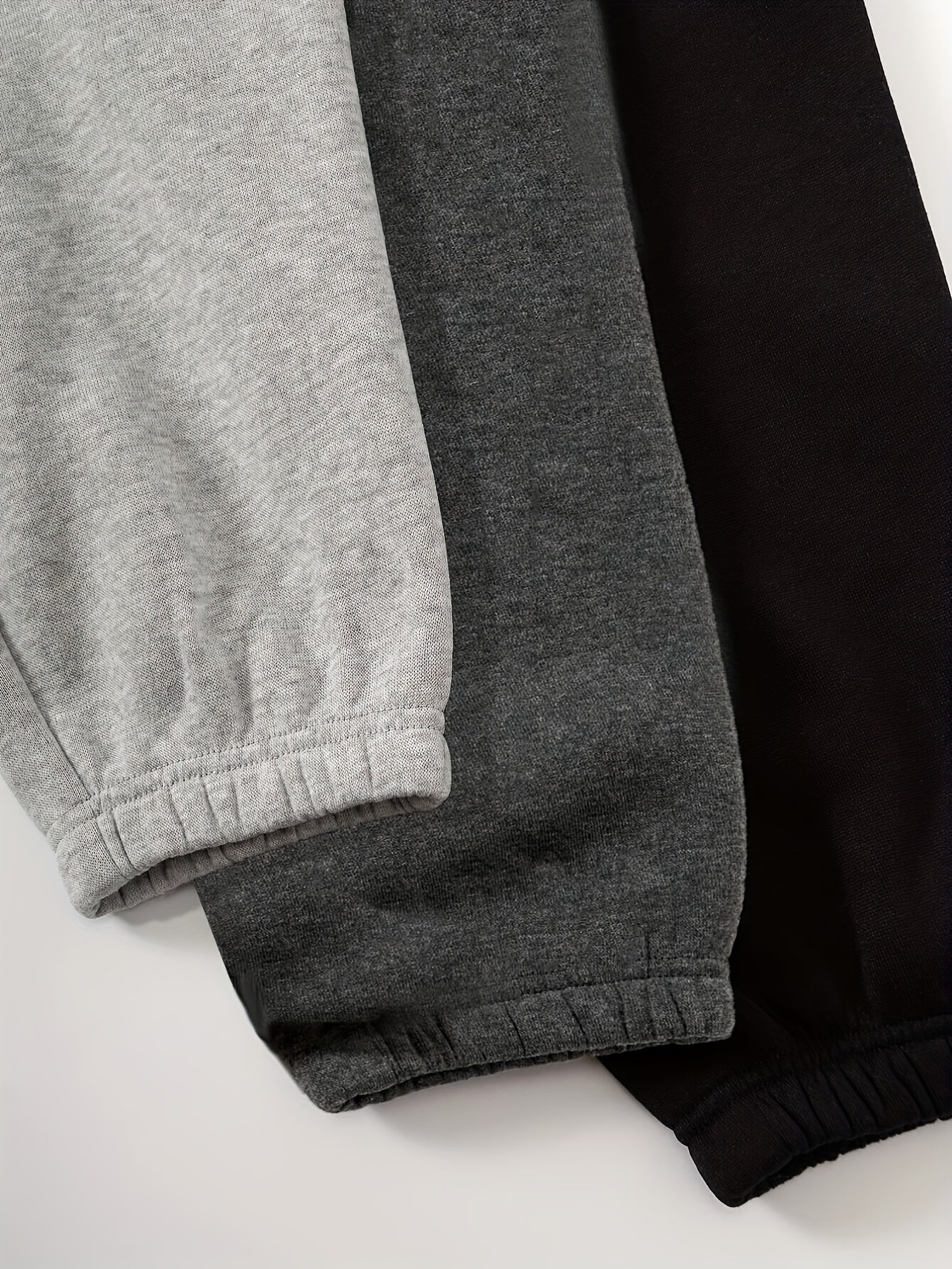 Conjunto de pantalones de descanso para mujer con estampado de letras, cintura elástica suave, poliéster de punto