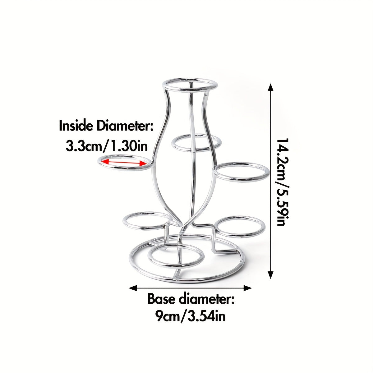 Soporte de exhibición de bola de cristal geométrica negro y plateado para decoración del hogar y oficina