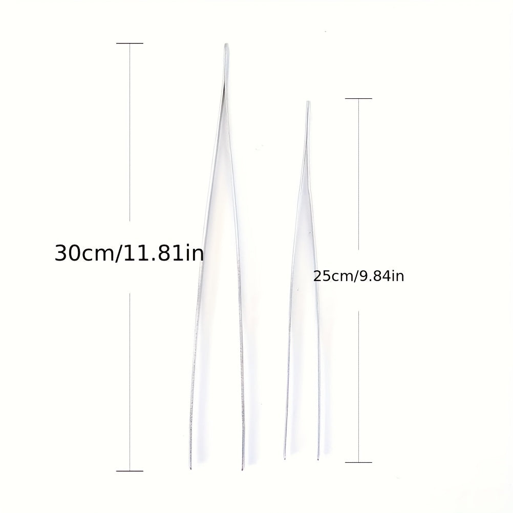 Pinzas de acero inoxidable multiusos de precisión para cocina, médico, pestañas