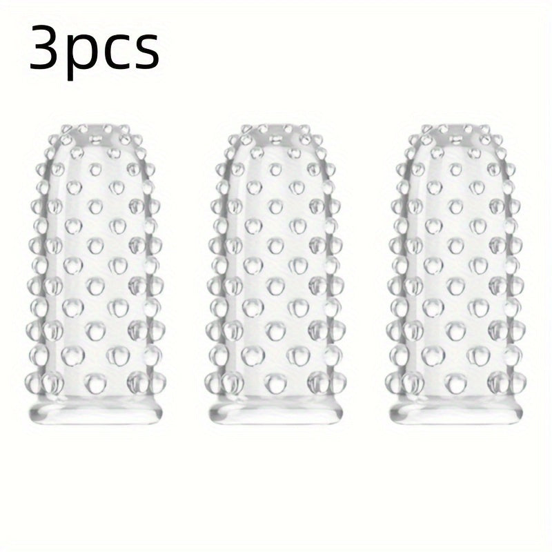 Взрослая мужская большая мягкая силиконовая накладка на палец с бугорком для G-точки или оргазма G-точки