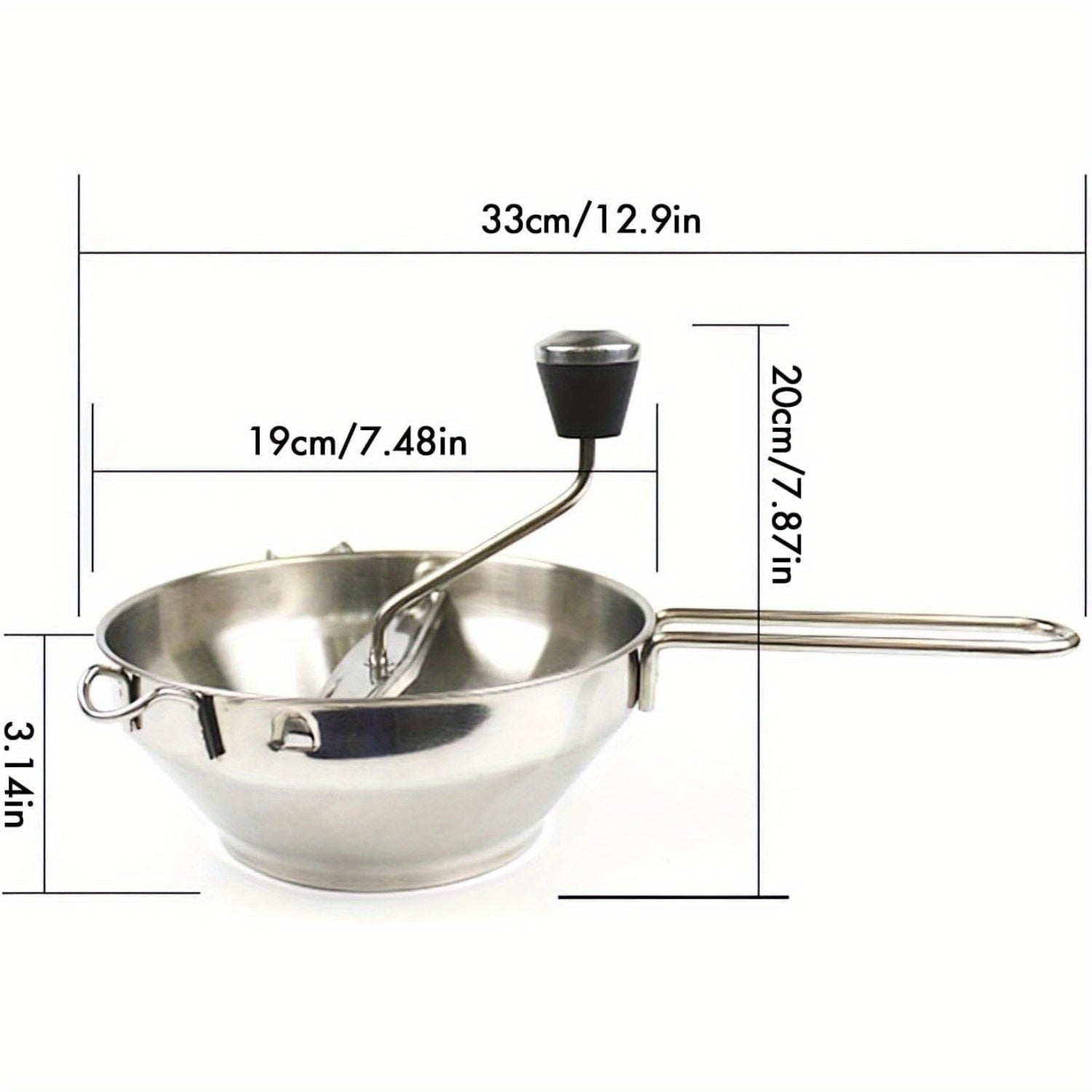 Uy va restoran uchun 3 ta plitali zanglamaydigan po'latdan yasalgan oziq-ovqat maydalagich