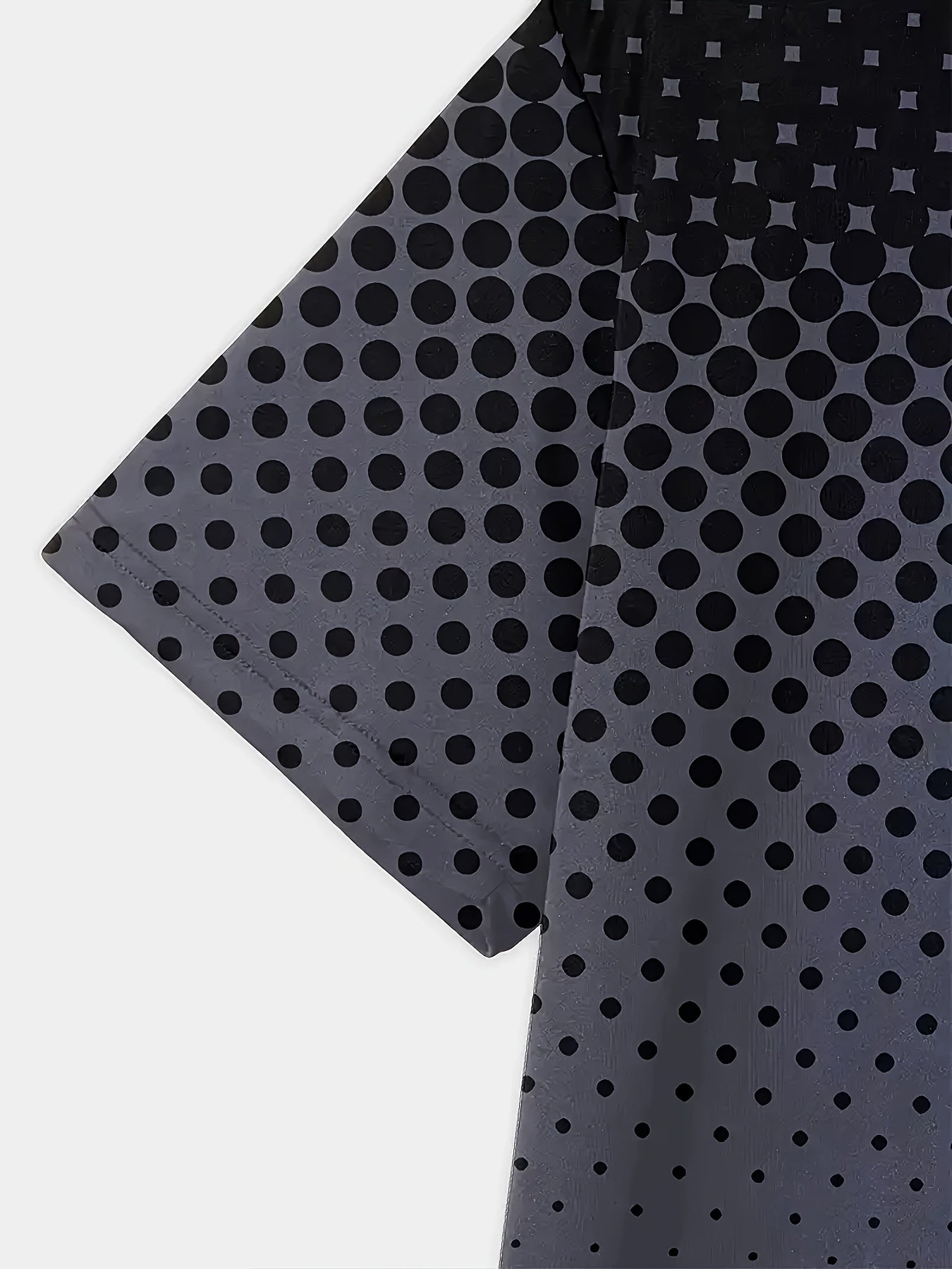 Мужская футболка большого размера с черным горошком, короткий рукав, дышащая, быстро сохнущая ткань