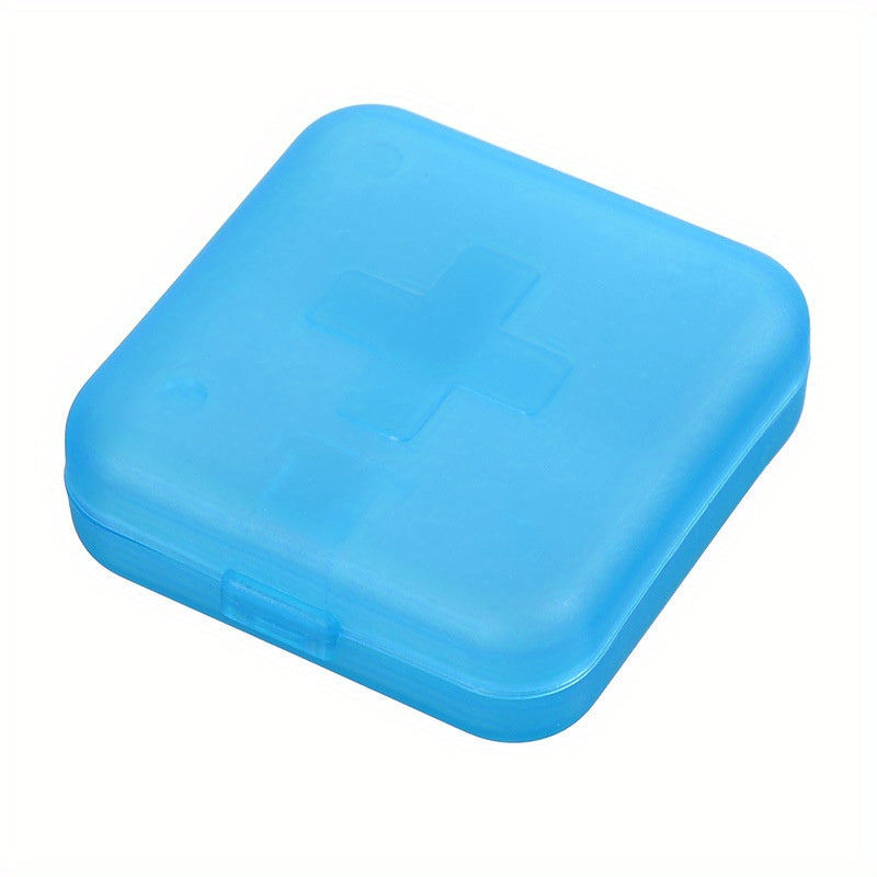 Small Portable Pill Box Four-Compartment Travel Organizer Storage Container