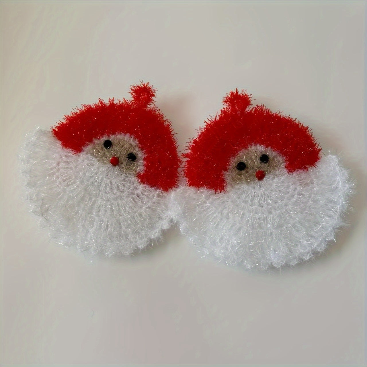 Crochet Santa Claus Dish Towel Kitchen Hand Towel Christmas Holiday Gift