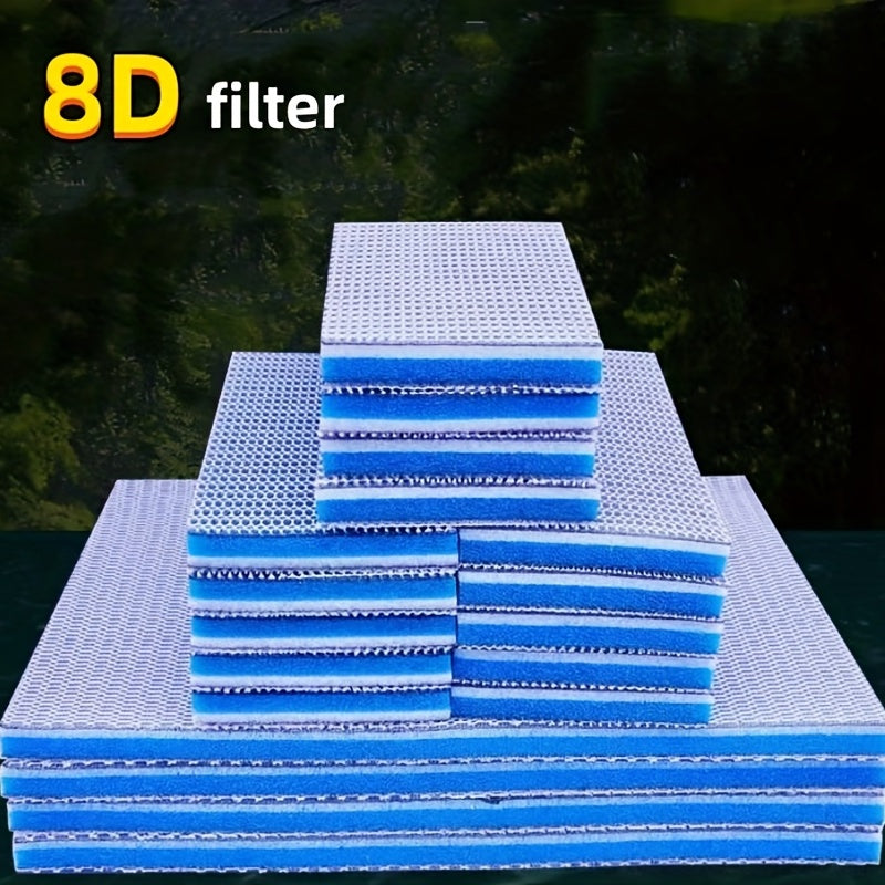 Aquarium Filter 8D Non-Electric Washable High-Density Bio-Sponge