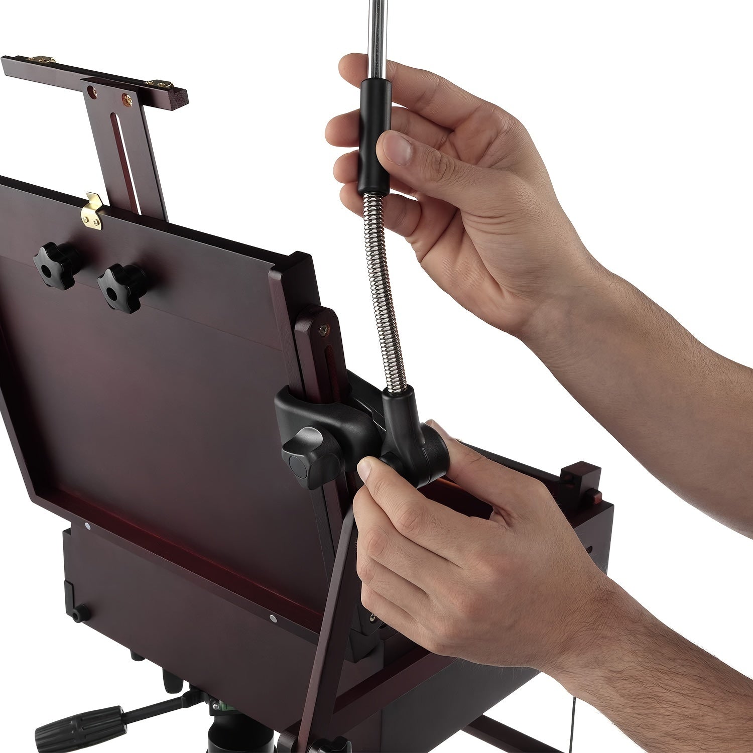 Portable 40-Inch Round Beach Umbrella with Adjustable Height and Wipe-Clean Fabric