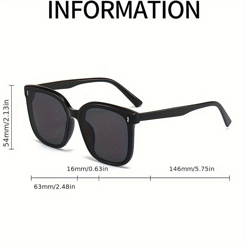 Large Frame Fashion Glasses for Men and Women Durable PC Material Beach Summer