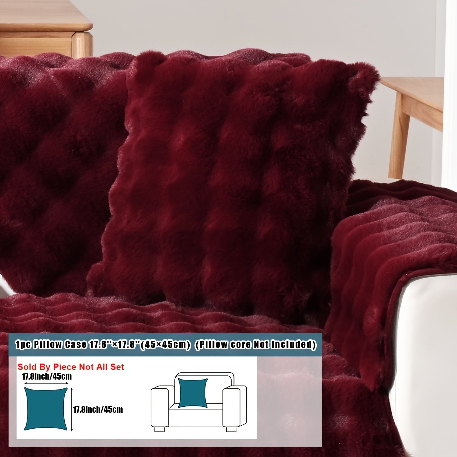 Имитация кролика плюшевая подушка-диван для домашних животных, дружелюбная к собакам с нескользящим чехлом для защиты мебели и декора в спальне, офисе или гостиной.