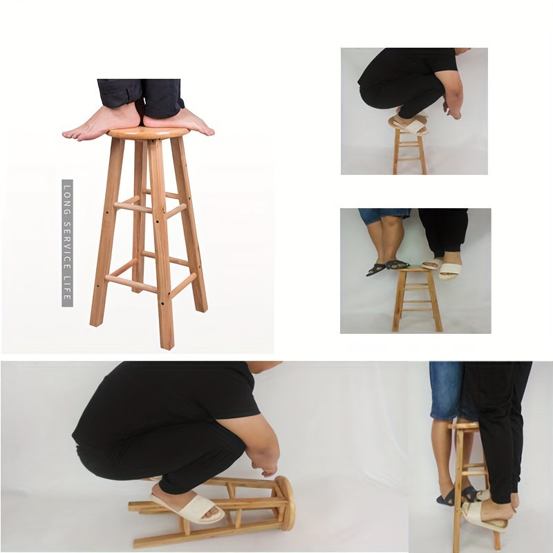 Nordic Style Bar Stool 30cm Height Retro Design for Bars and Cafes