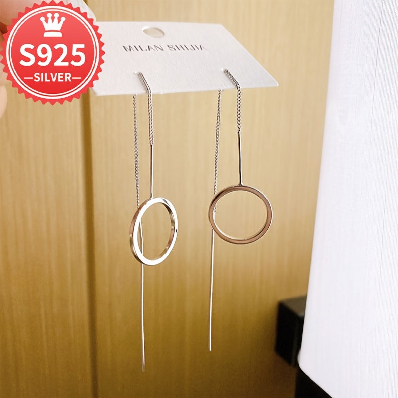 Hypoallergenic Long Tassel Circle Earthread Earrings for All Occasions