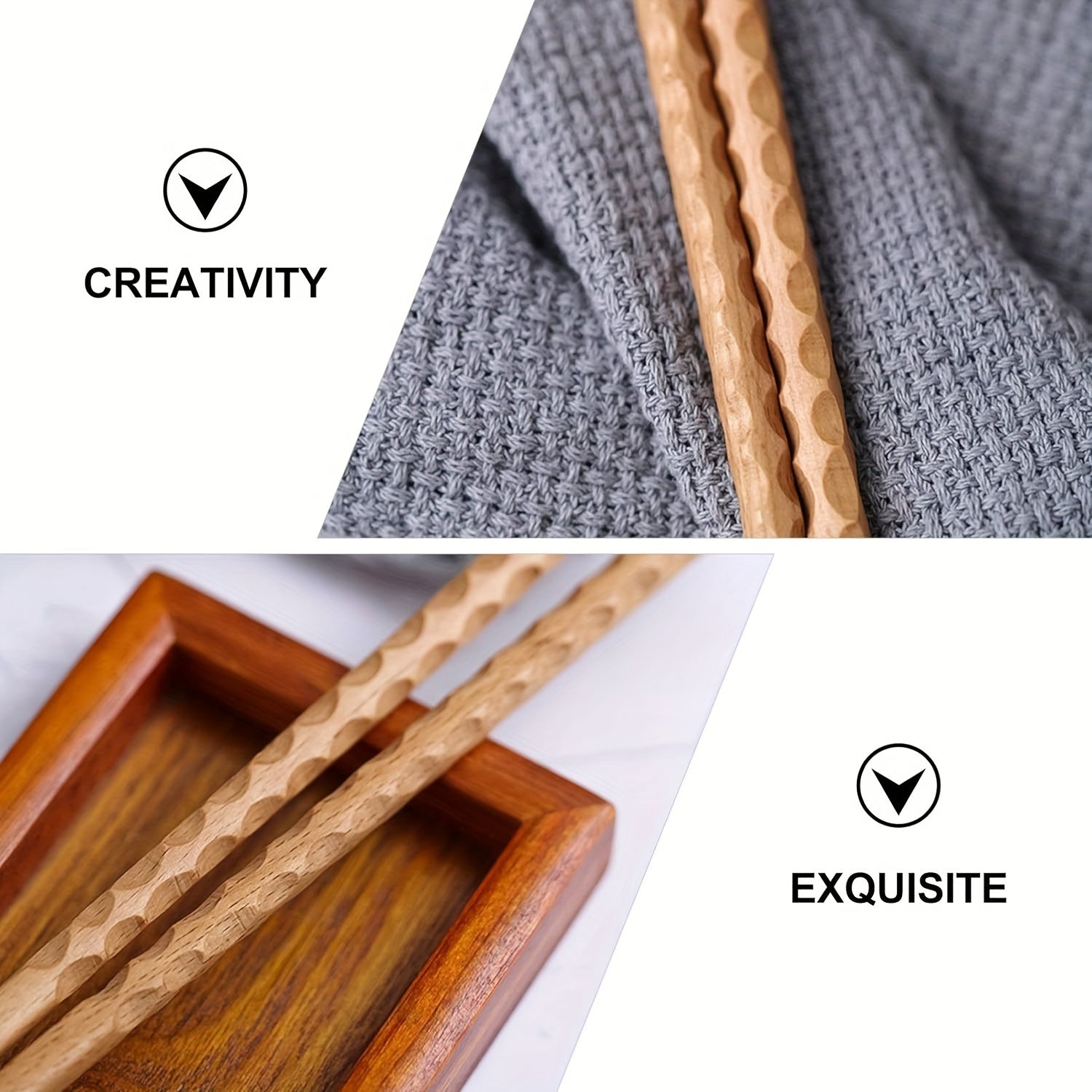 Palillos de cocina de madera de 13 pulgadas para fideos, frituras, olla caliente, reutilizables, duraderos