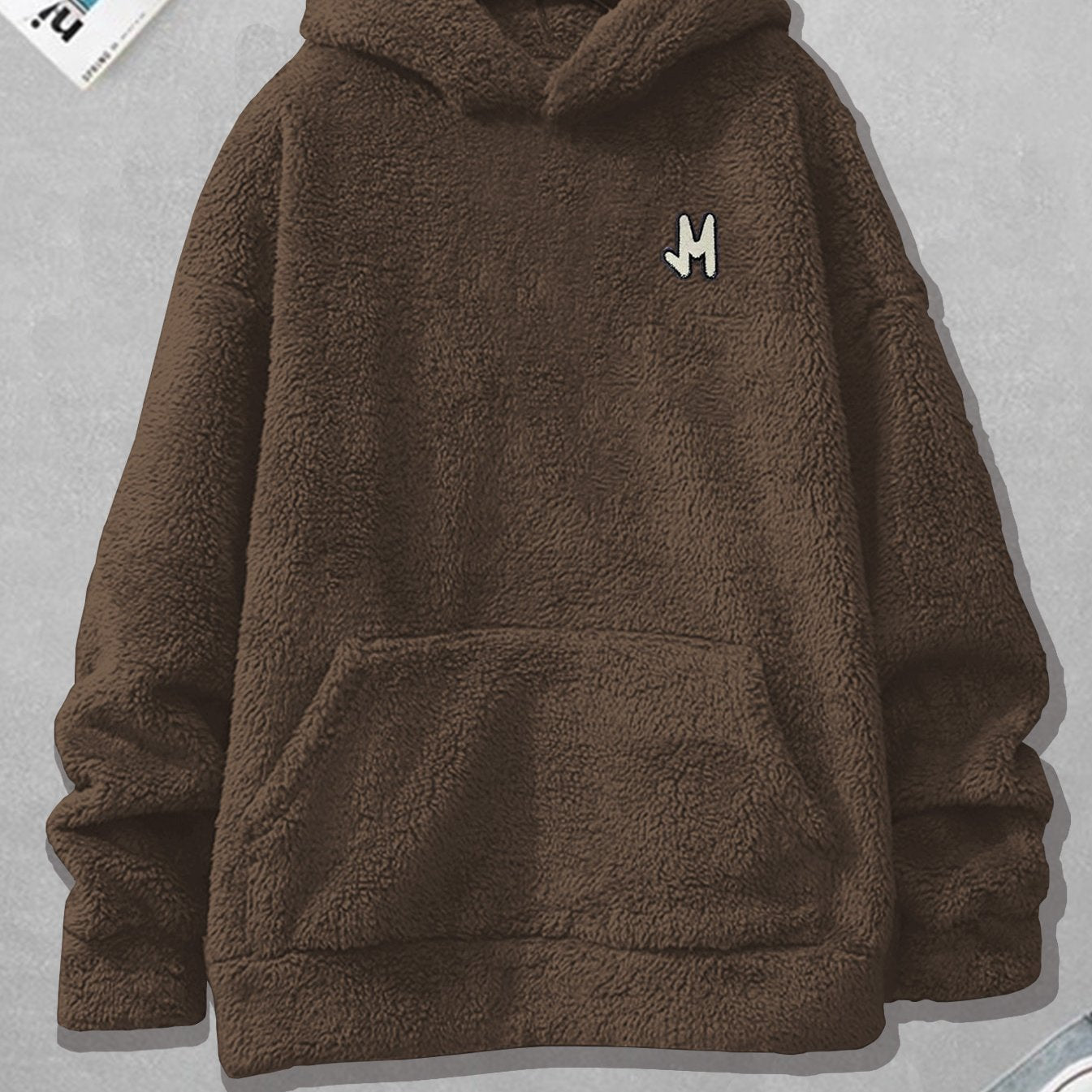 Plus Size Men's Casual Hoodie Large Double-Hood Plush Letter Design