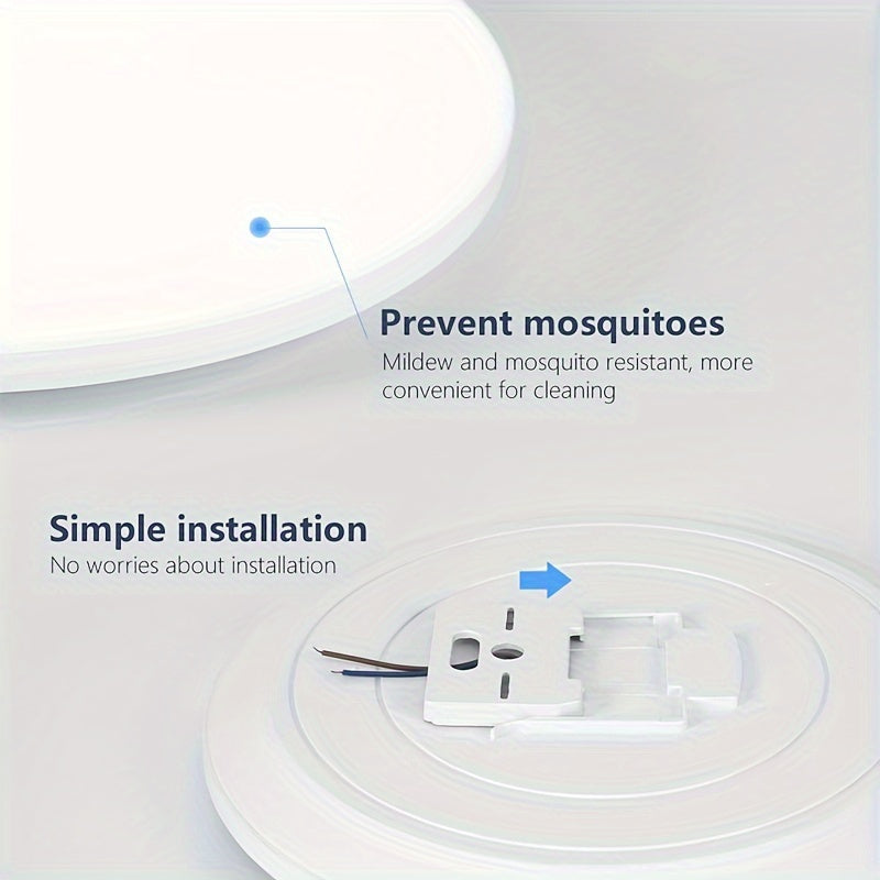 RGB Smart Ceiling Light with Adjustable Color Temperature Dimmable LED Indoor Lighting for Living Rooms and Bedrooms