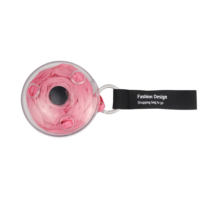 Disk dizayni bilan portativ xarid sumkasi, oson egish va yelka bilan olib yurish uchun kliplarga ega. Yengil va joyni tejovchi.