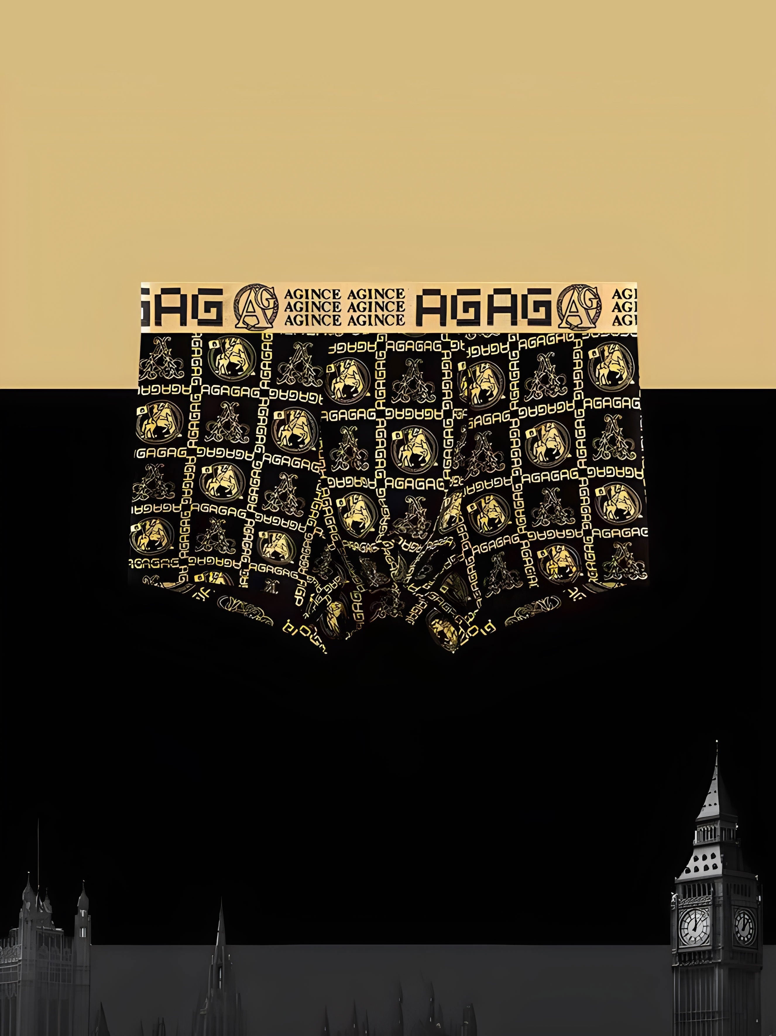 4 dona erkaklar uchun boxer shortlari, yuqori cho'ziluvchan polyester mato bilan, havo o'tkazuvchi va teriga do'st, tasodifiy qisqa uslubda chiziqli naqsh bilan.