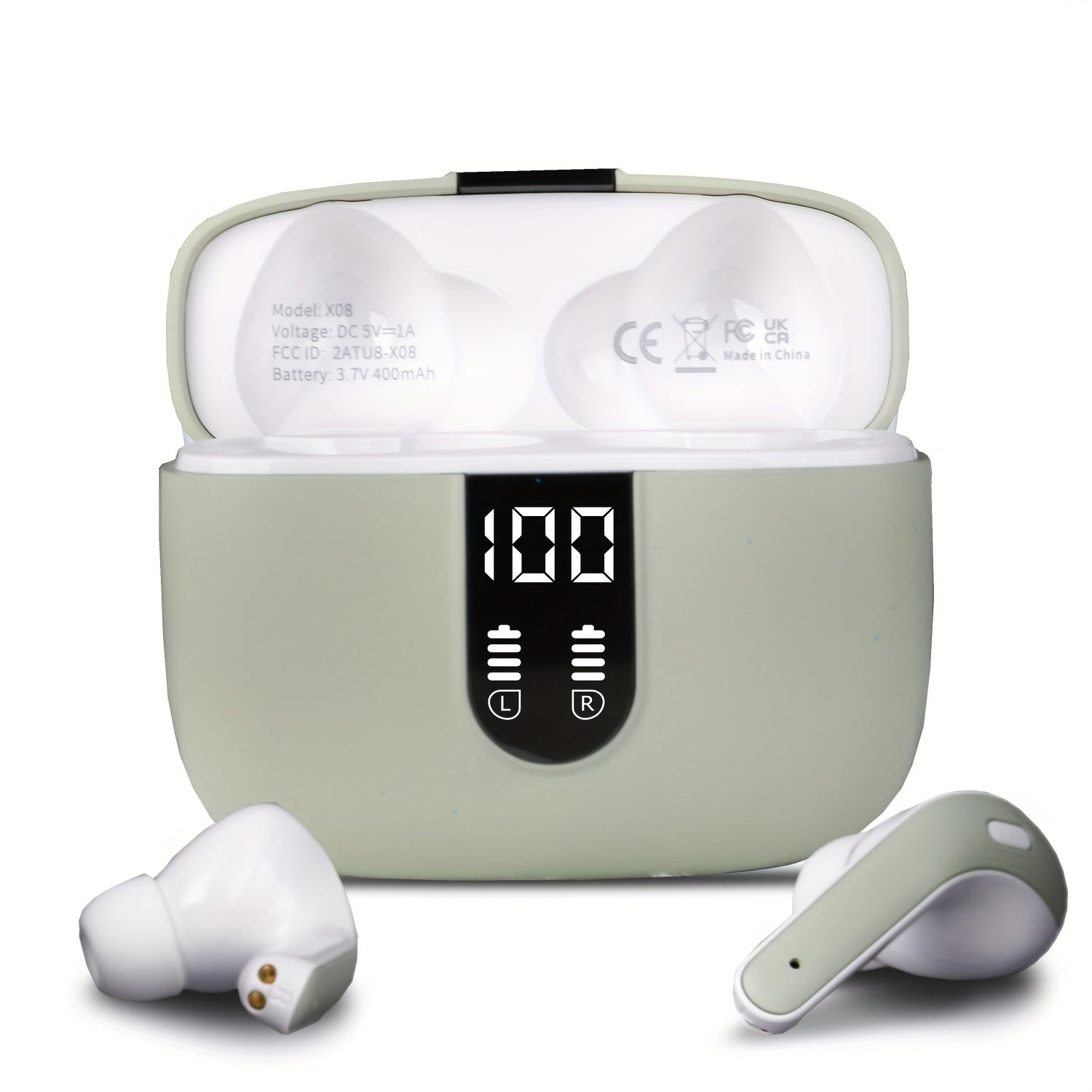 Wireless Earbuds with Charging Case for iPhone and Android Sports Noise Cancelling